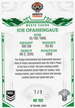 2023 NRL Traders Elite - Mojo Emerald #ME152 Joe Ofahengaue Back